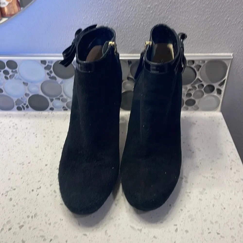KATE Spade woman’s black suede ankle booties